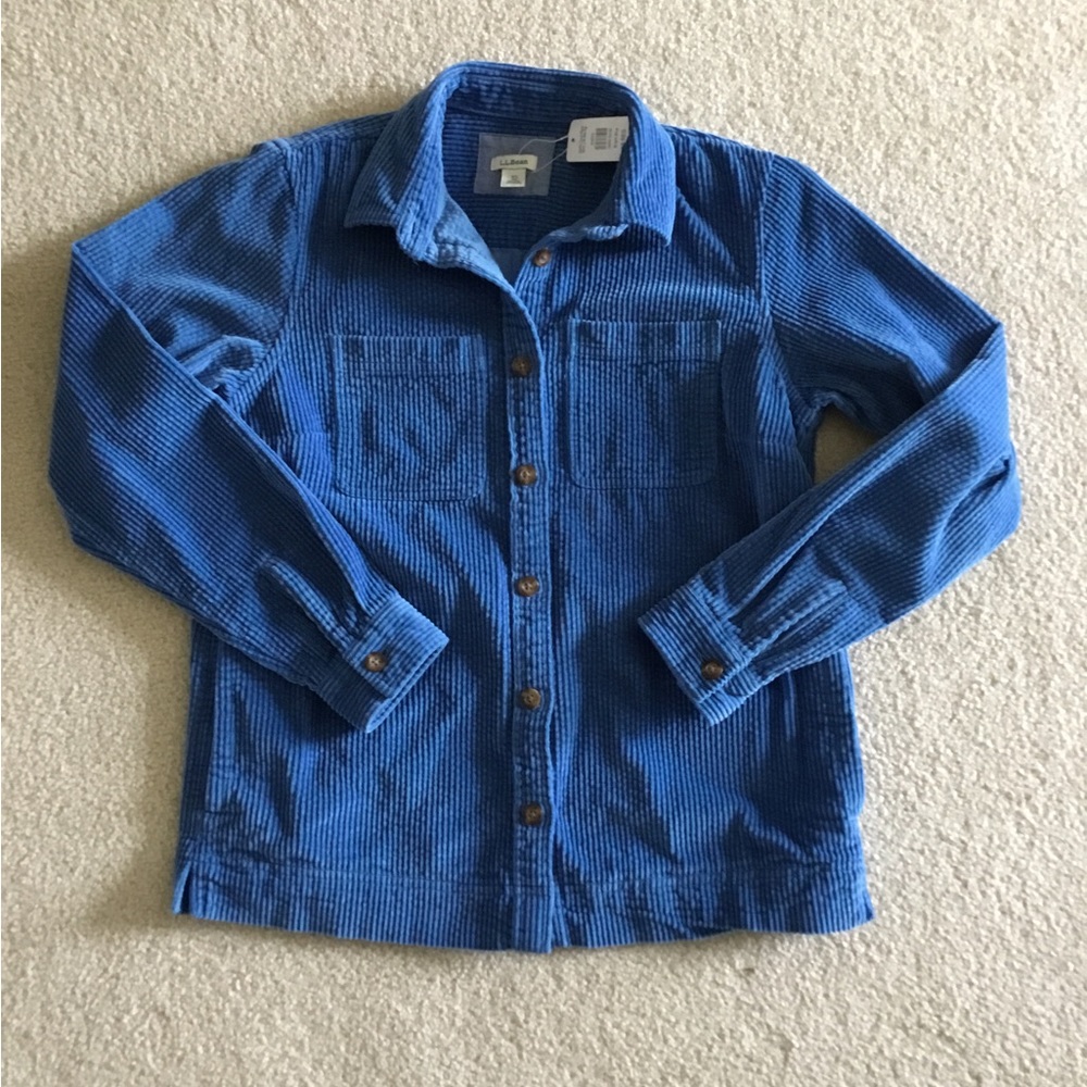 NWT LL Bean Corduroy Shirt Jacket